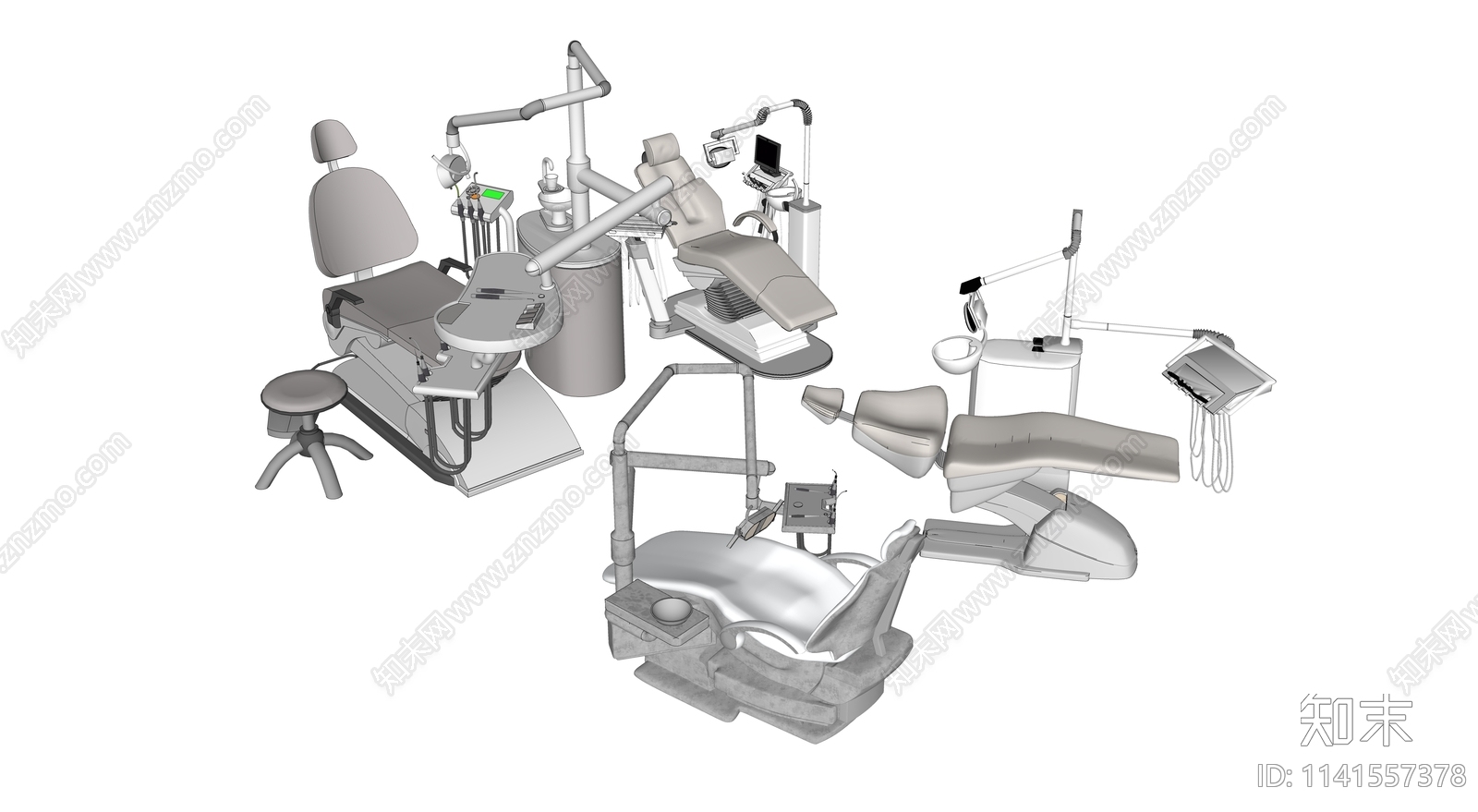 牙医床SU模型下载【ID:1141557378】
