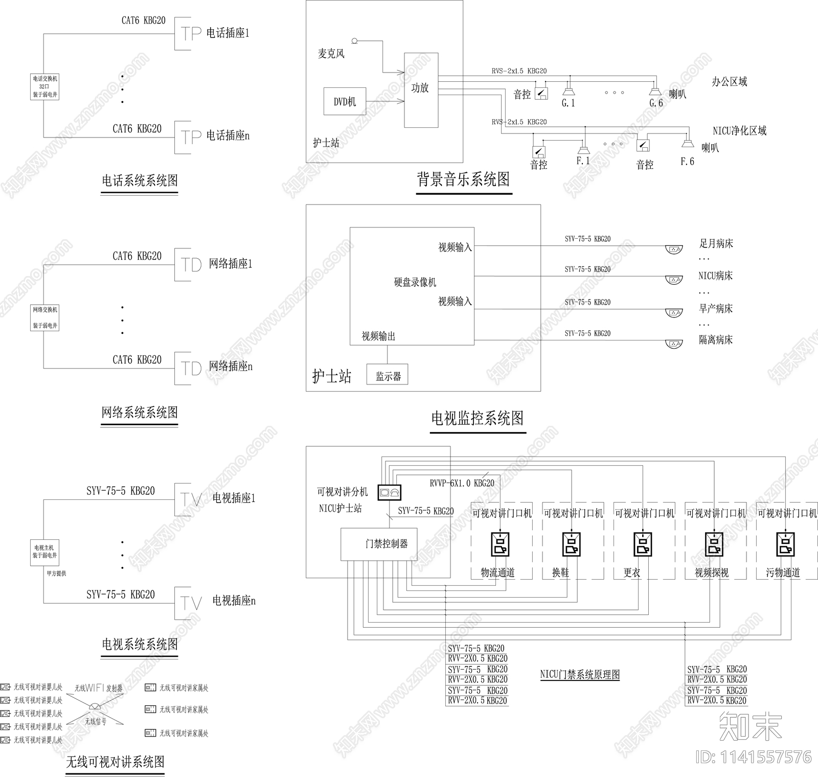 医院NICU室内装修cad施工图下载【ID:1141557576】