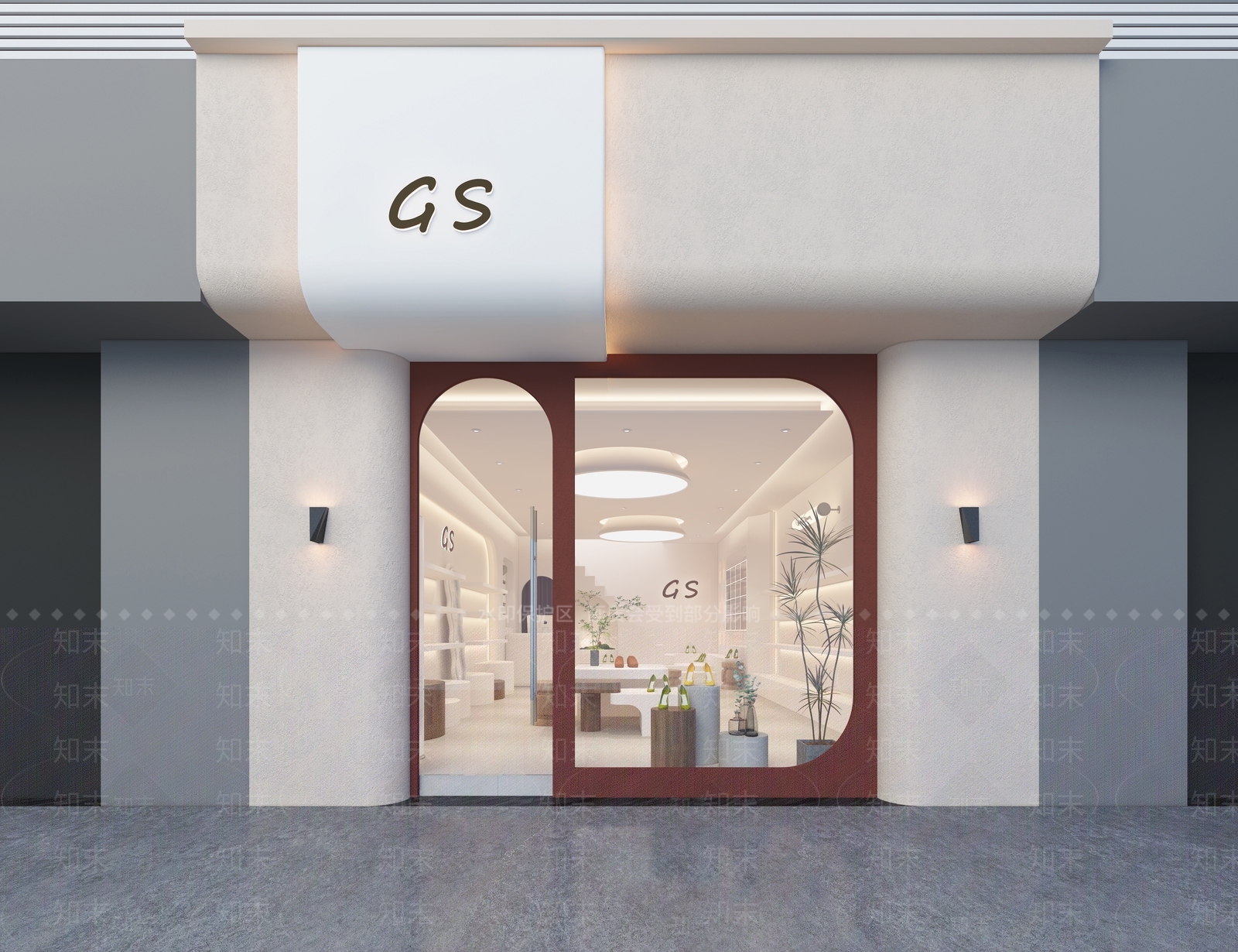 现代服装鞋店3D模型下载【ID:1141565911】