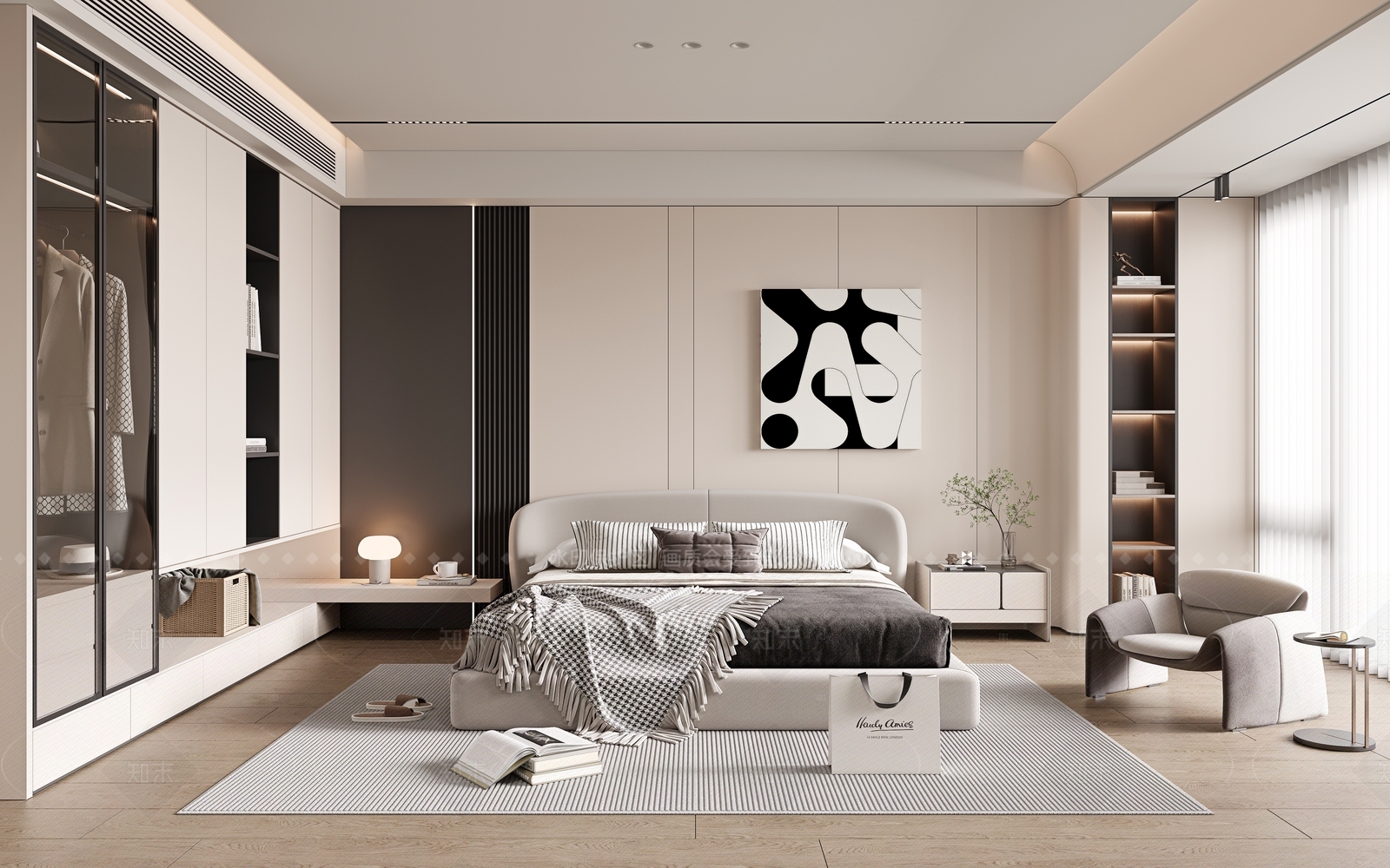 现代家居卧室SU模型下载【ID:1216016241】