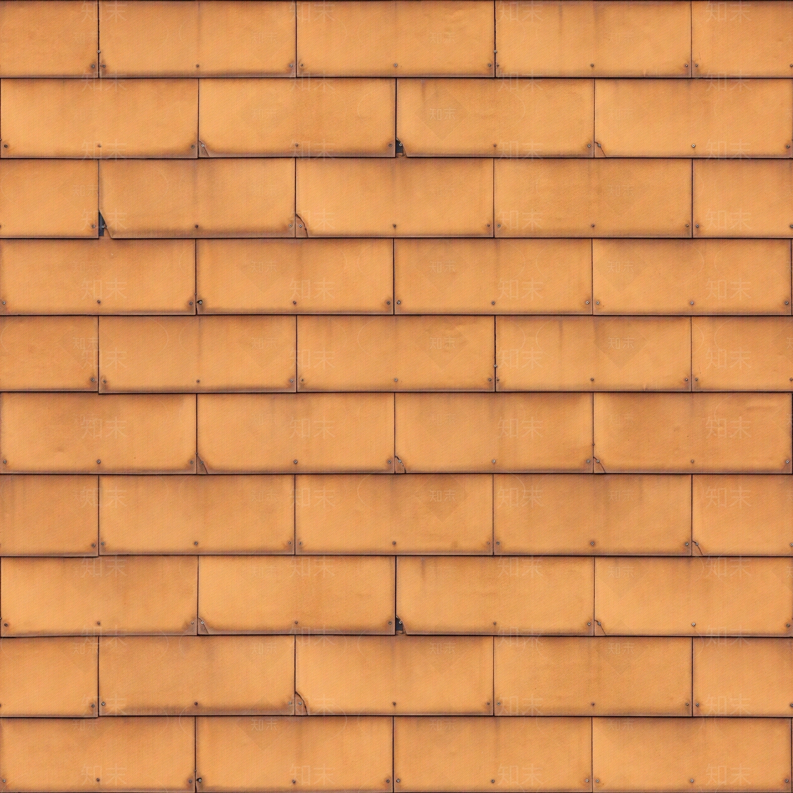 现代橙色建筑屋面瓦屋顶木瓦片水泥瓦沥青瓦瓦当贴图下载【ID:1141583671】