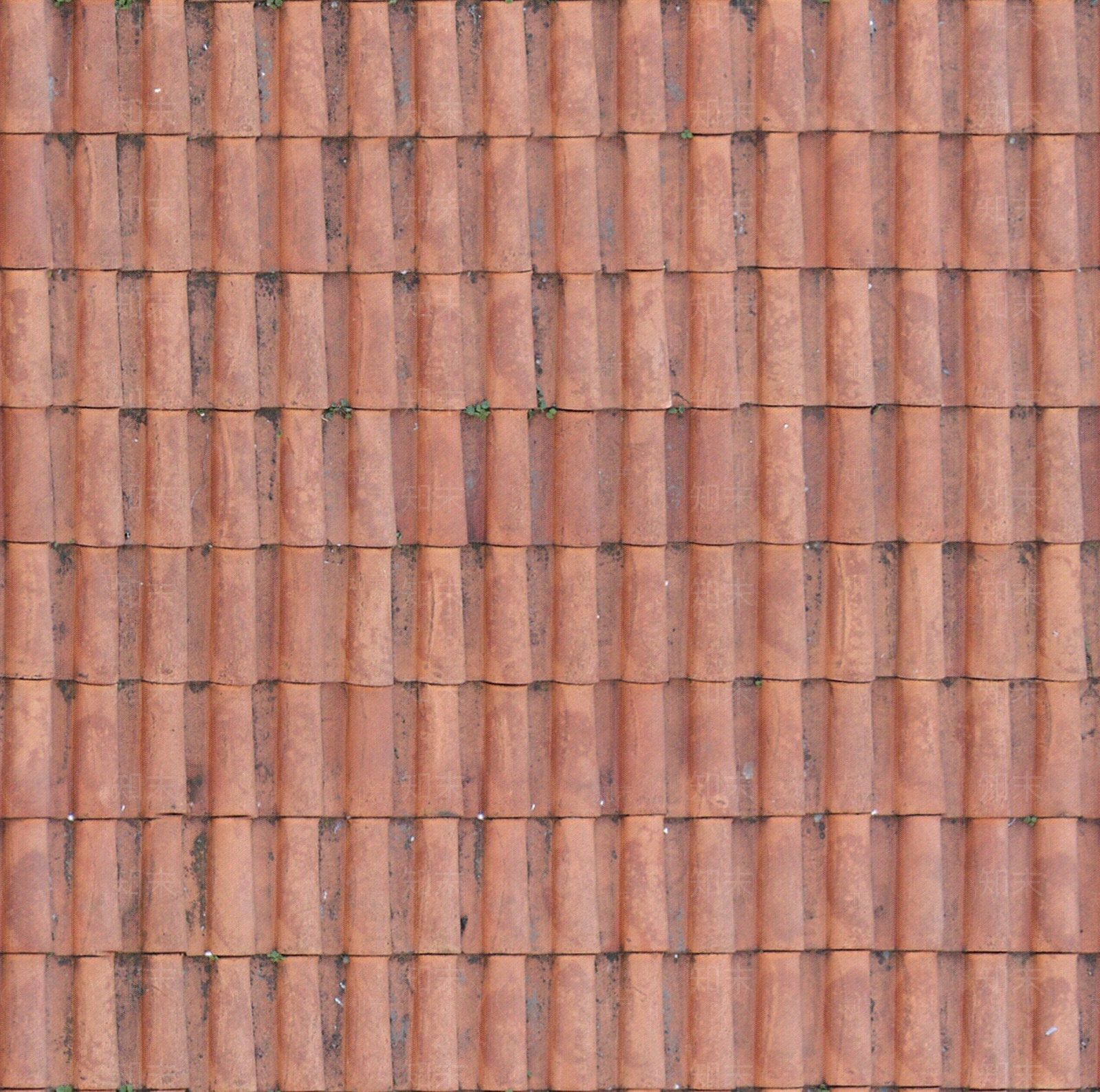 现代红色建筑屋面瓦屋顶瓦片瓦当贴图下载【ID:1141583674】