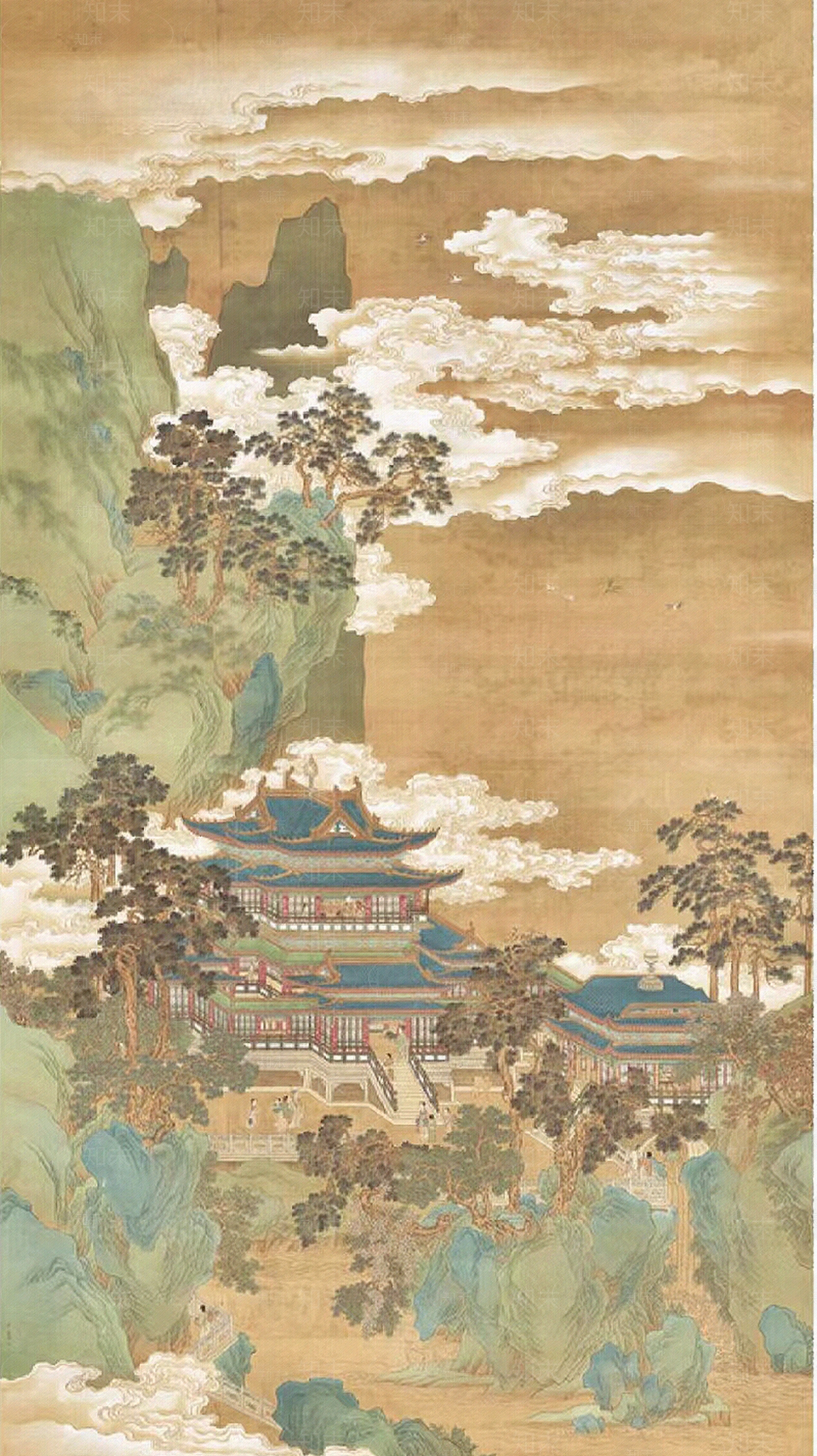 中式壁纸贴图下载【ID:1141588408】