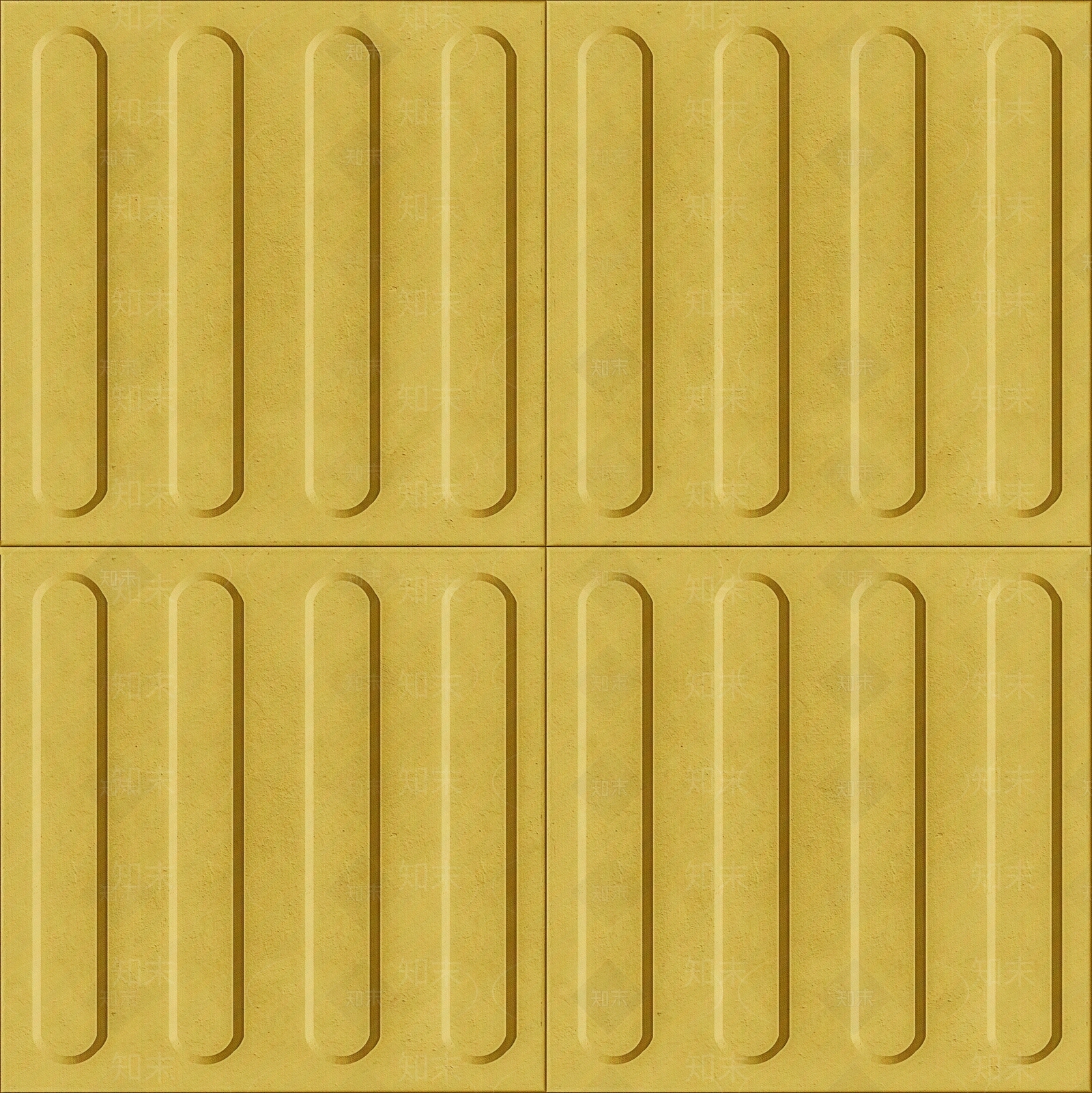 室外黄色盲道砖人行道砖防滑砖透水砖贴图下载【ID:1141590202】