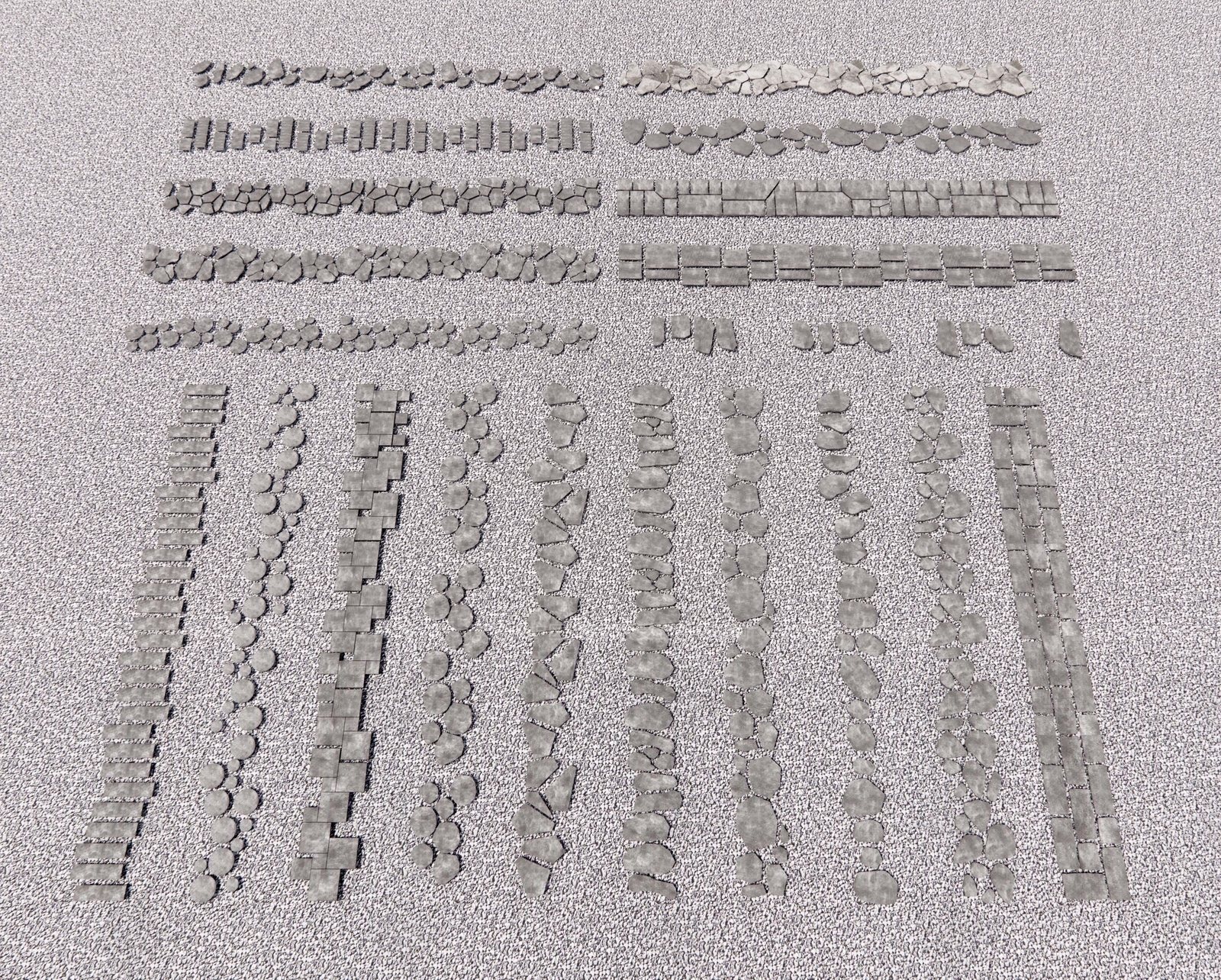 现代青石板小路SU模型下载【ID:1141596289】