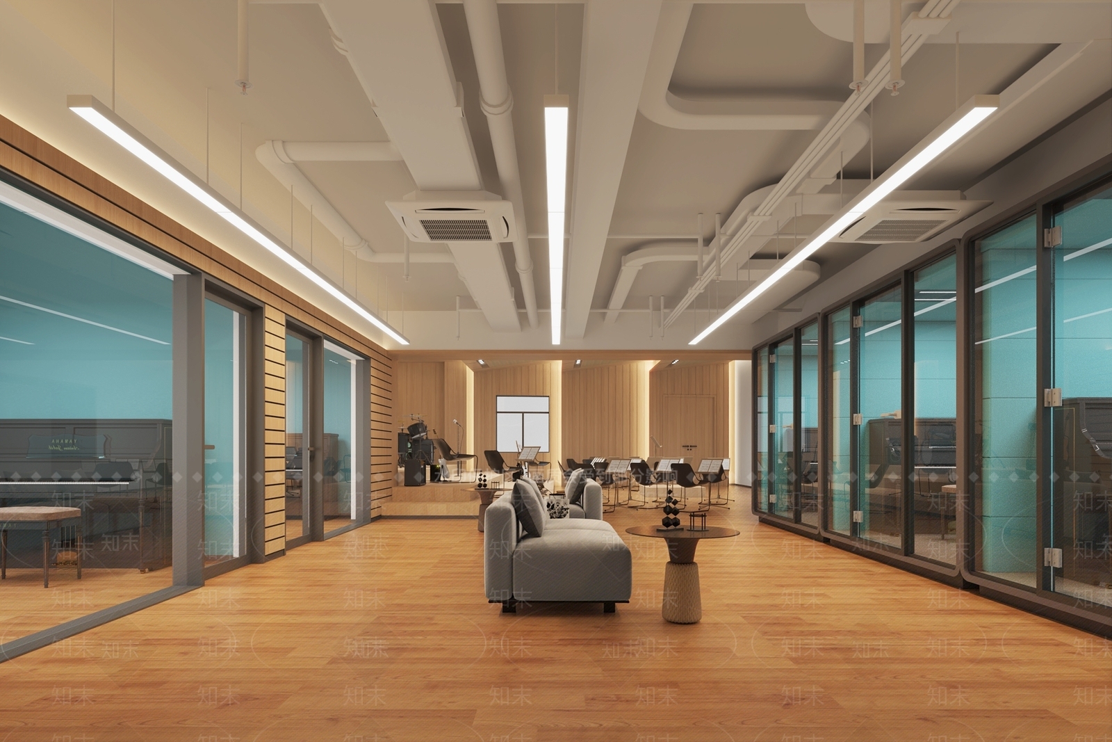 现代教室3D模型下载【ID:1213926904】