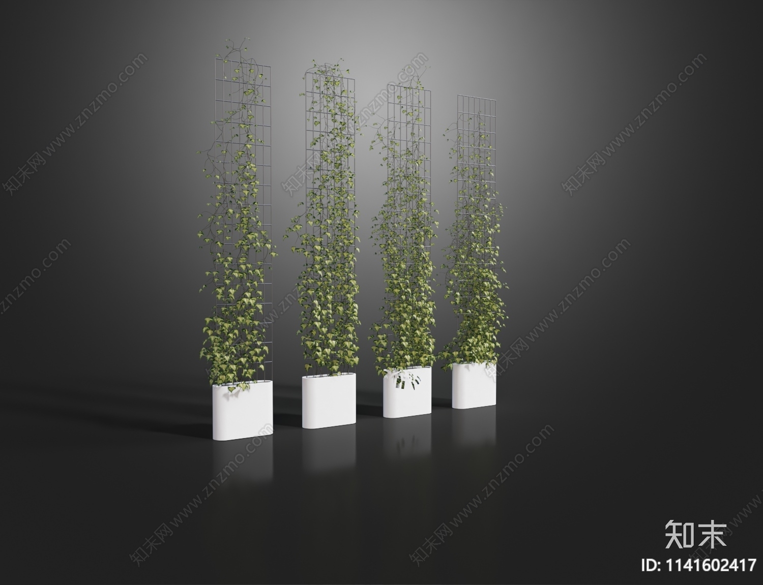 现代绿植藤蔓3D模型下载【ID:1141602417】