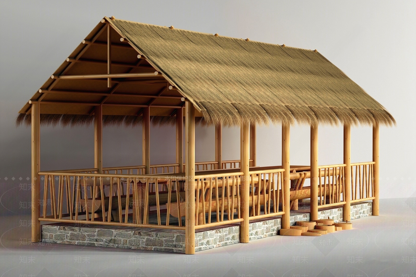 现代风格凉亭SU模型下载【ID:1141605130】