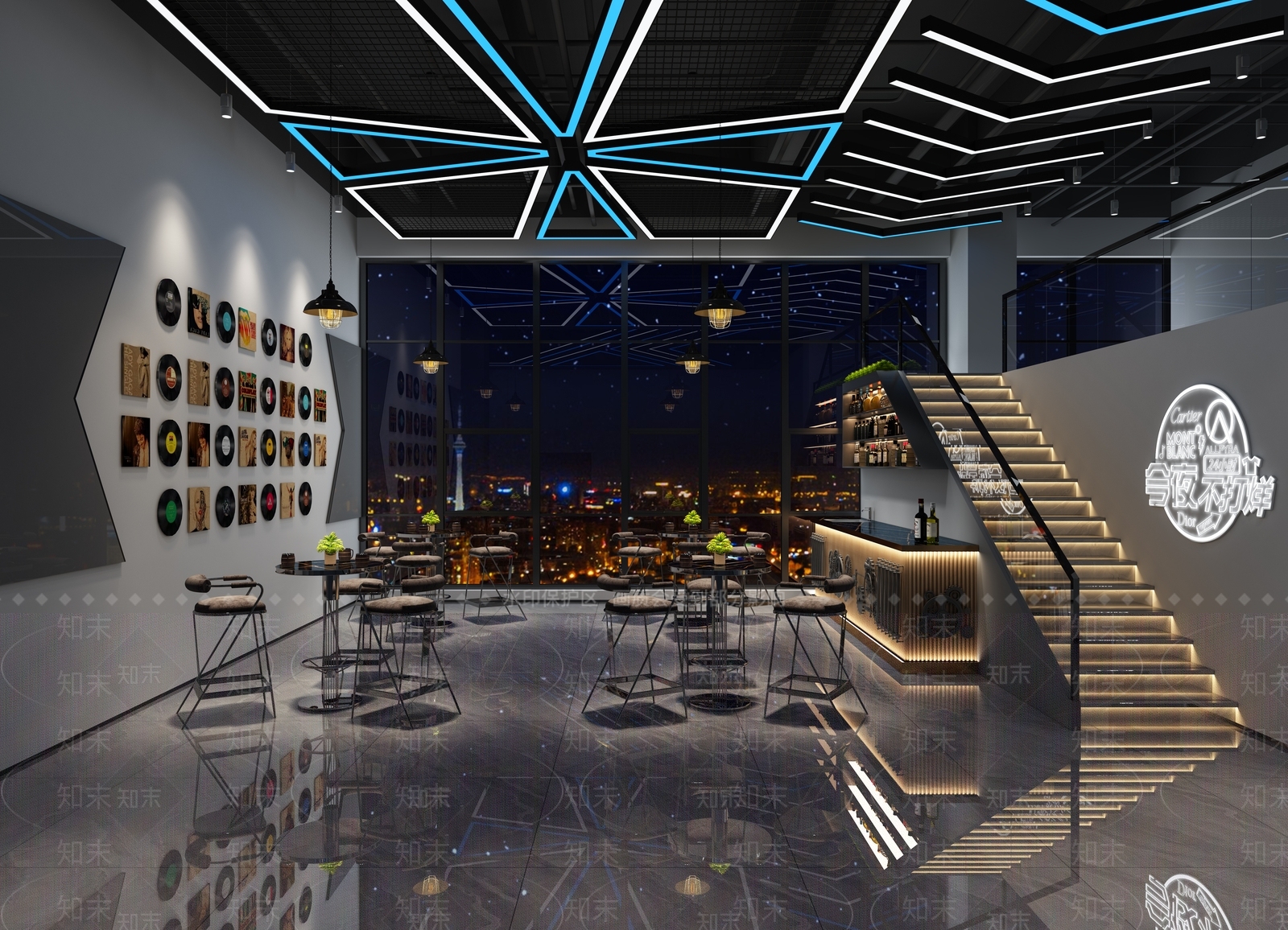 现代酒吧3D模型下载【ID:1141642190】