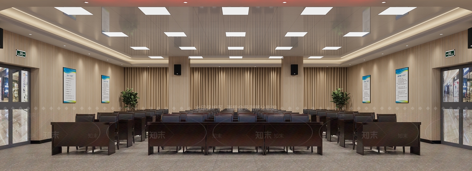 现代报告厅3D模型下载【ID:1141617344】