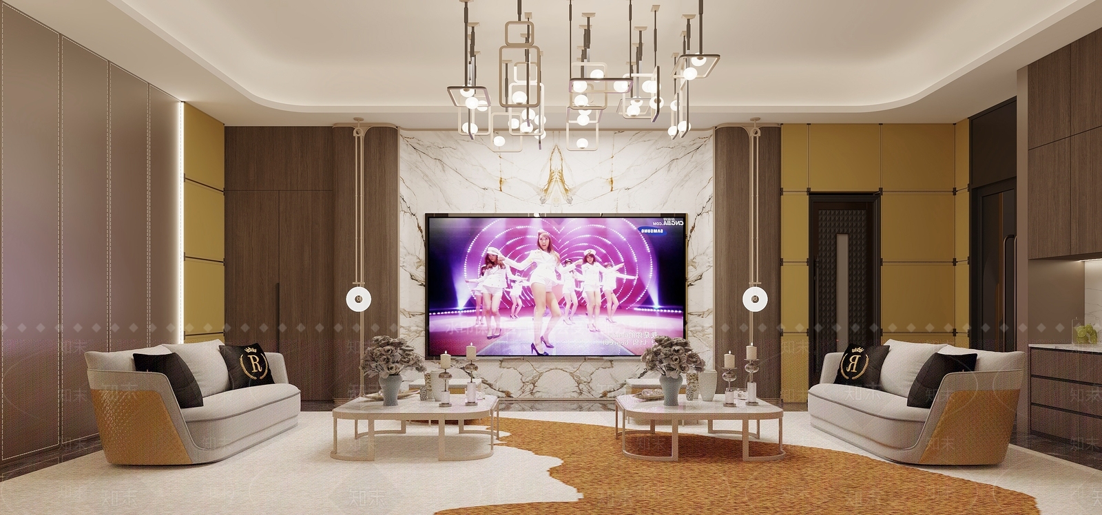 现代商务KTV包厢3D模型下载【ID:1141654143】