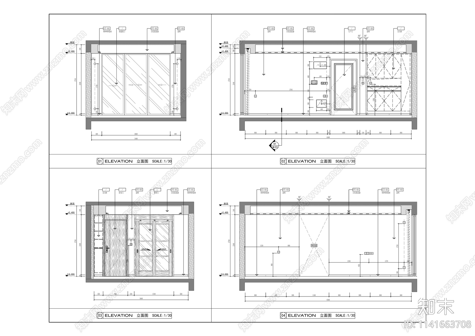 住宅建筑cad施工图下载【ID:1141663708】