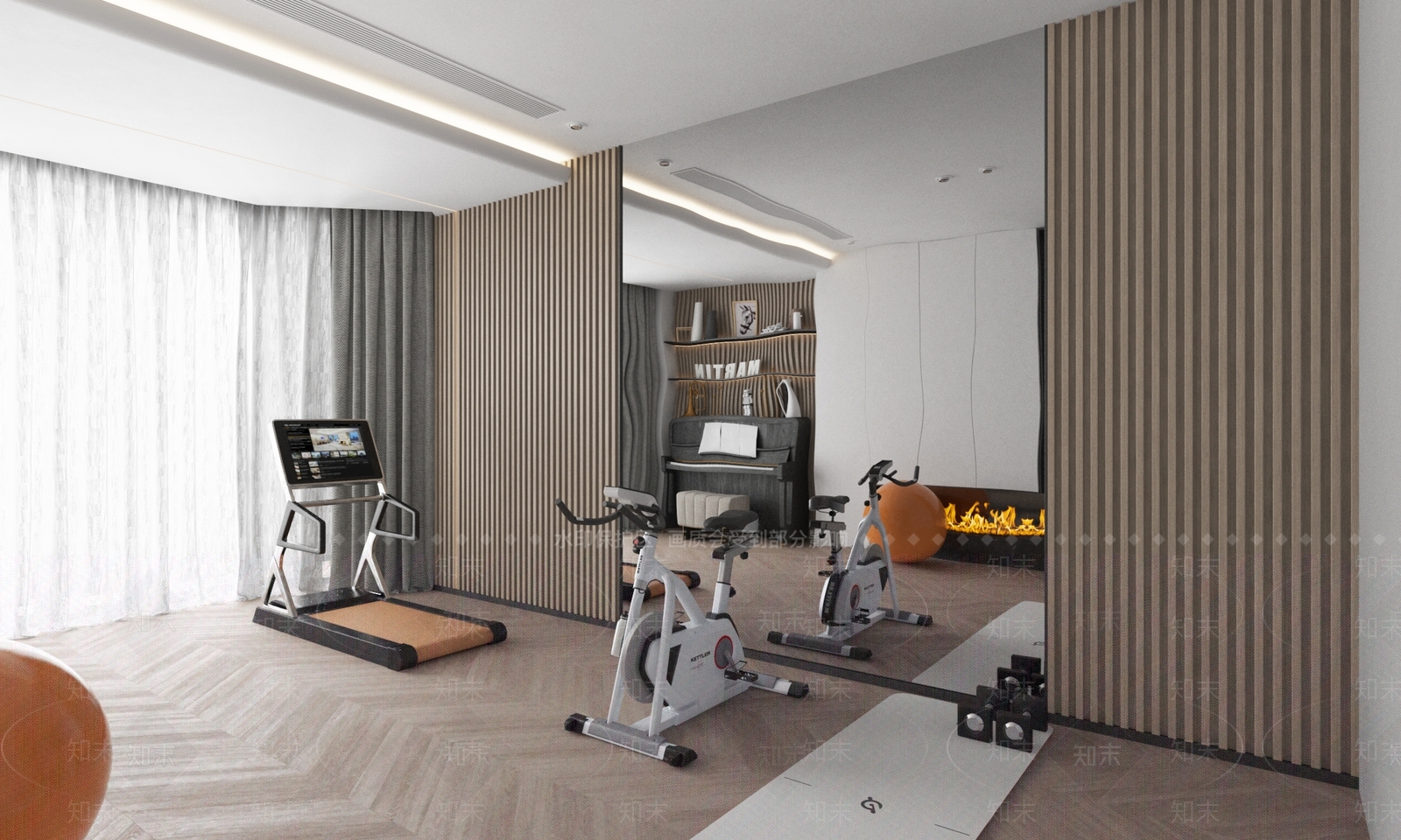 现代家居健身房3D模型下载【ID:1141665198】
