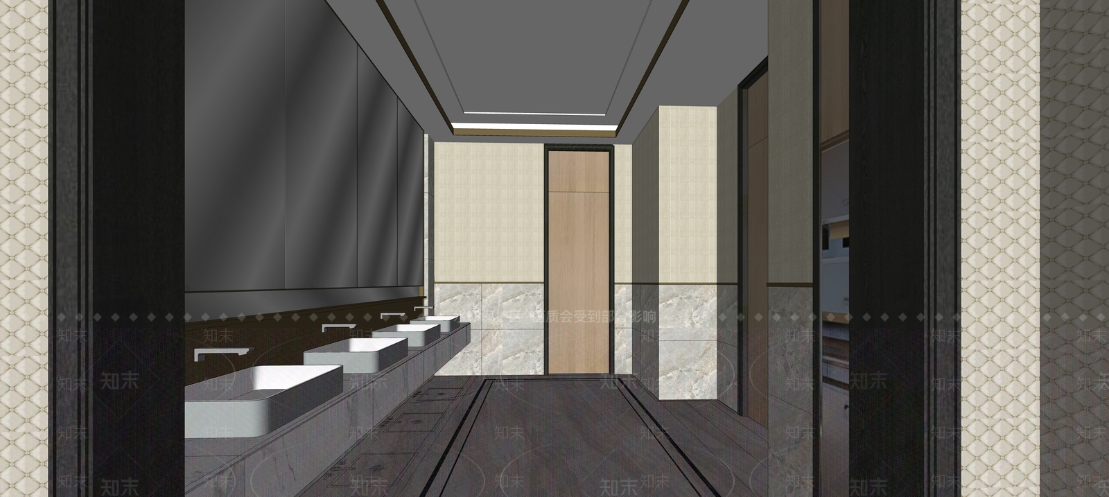 现代售楼处内部SU模型下载【ID:1141669794】