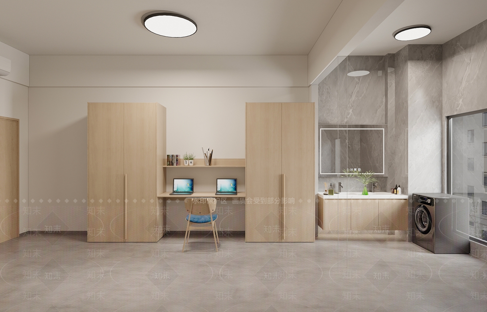 现代学校宿舍3D模型下载【ID:1141675039】