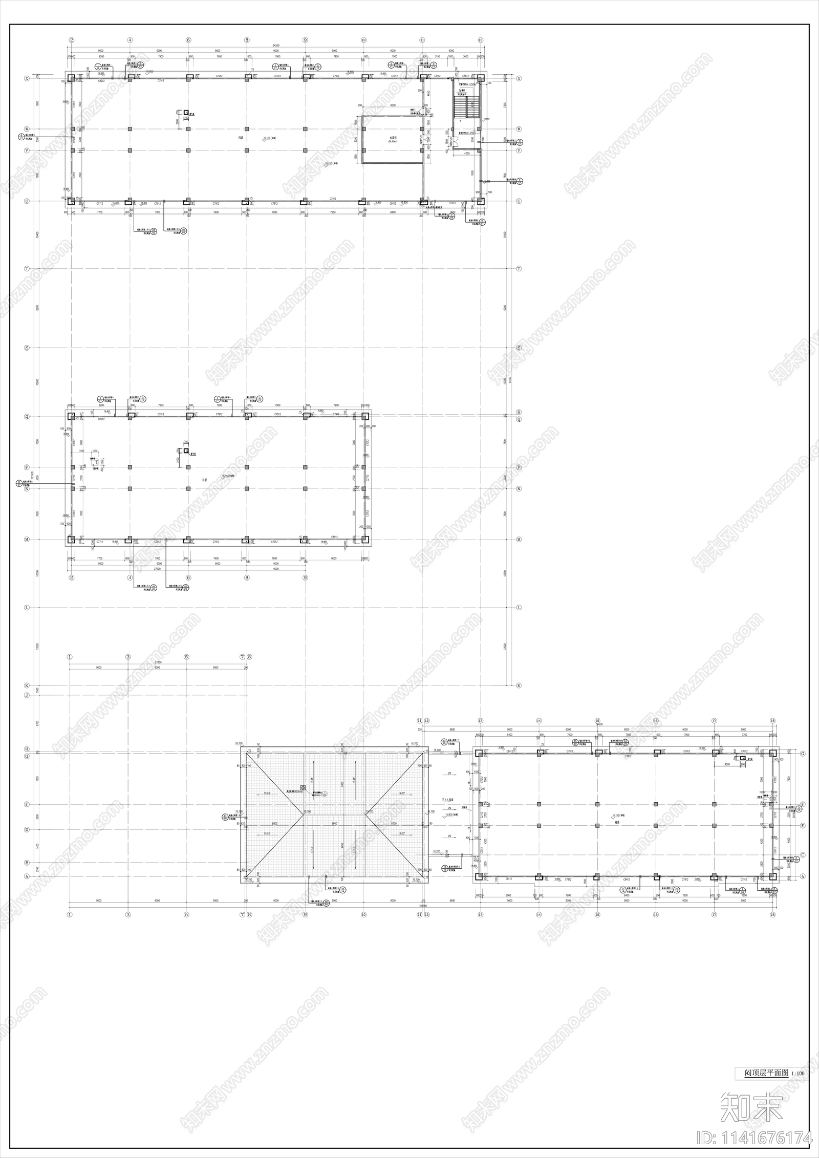 现代简约小学建筑cad施工图下载【ID:1141676174】