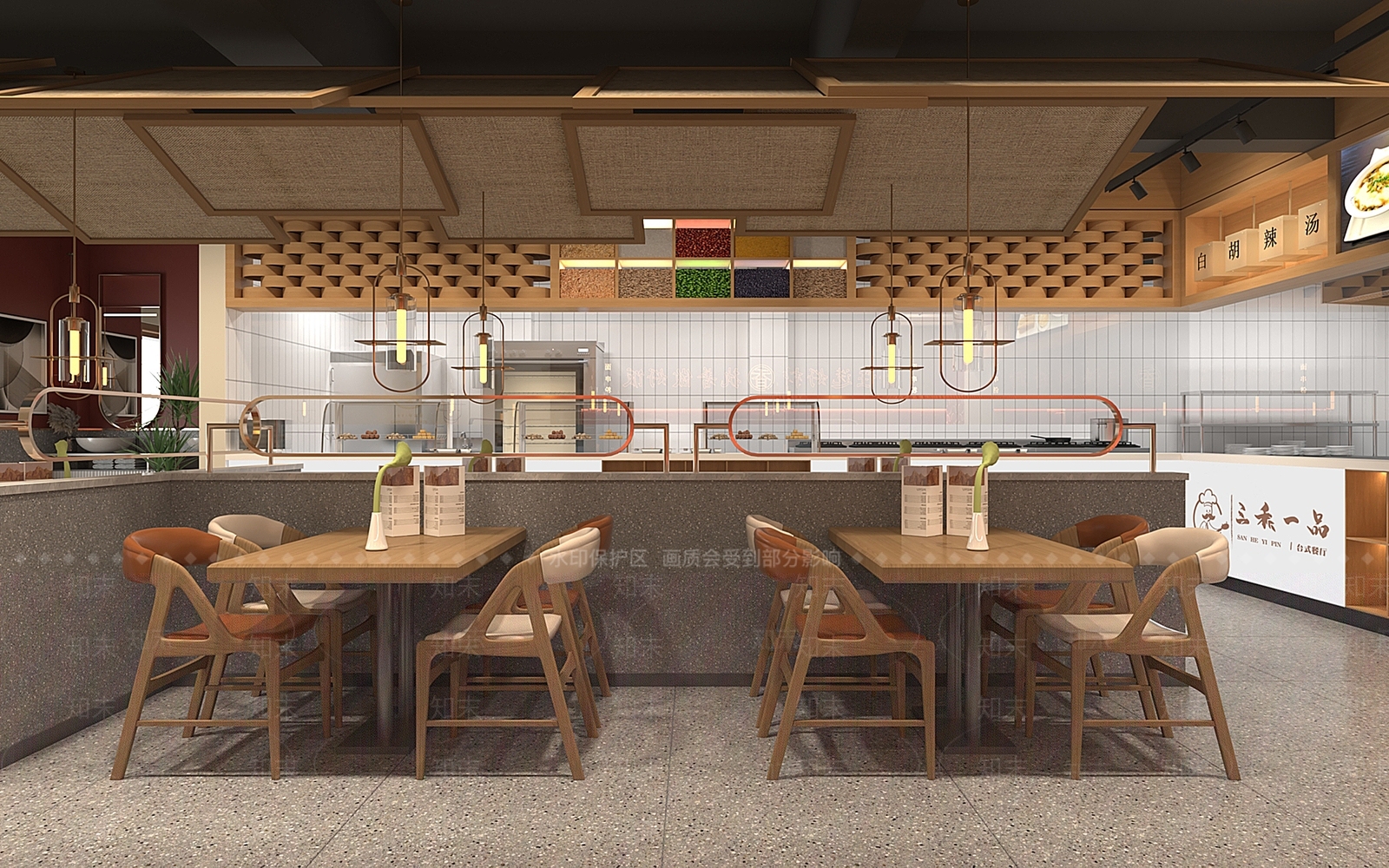 新中式其他餐饮空间3D模型下载【ID:1213929167】