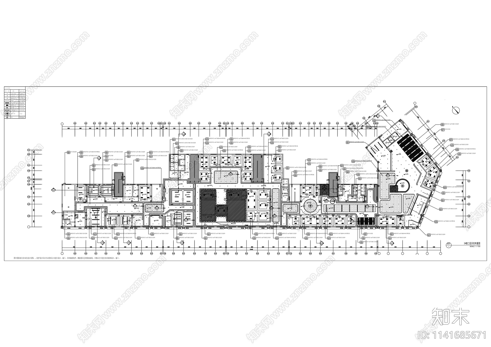 人民医院体检中心室内装修cad施工图下载【ID:1141685671】