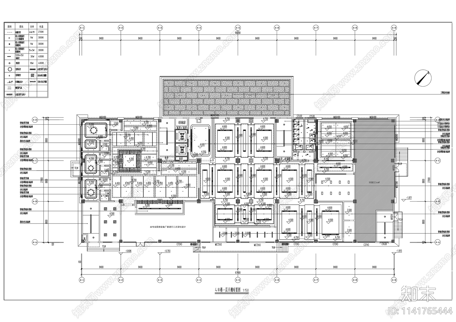 办公楼室内装修cad施工图下载【ID:1141765444】