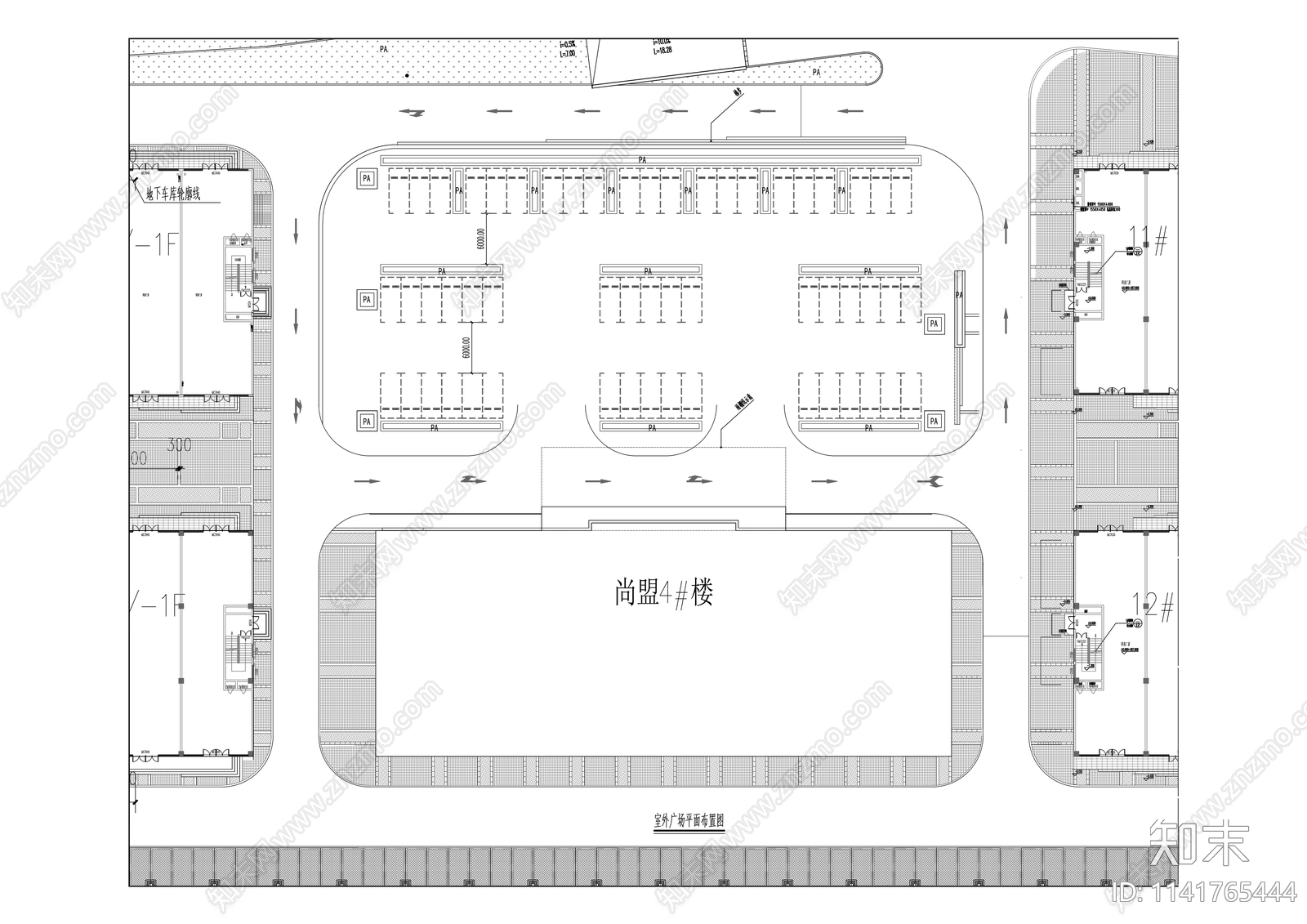 办公楼室内装修cad施工图下载【ID:1141765444】