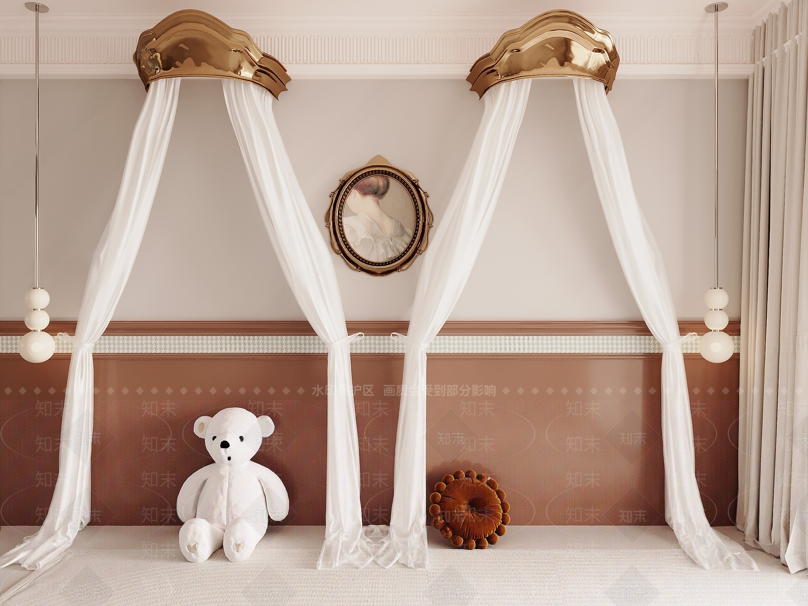 法式床幔SU模型下载【ID:1141688807】