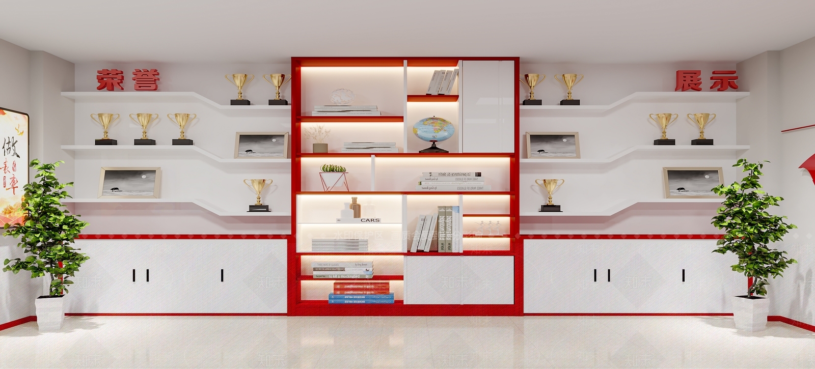 现代党建活动室3D模型下载【ID:1141784686】