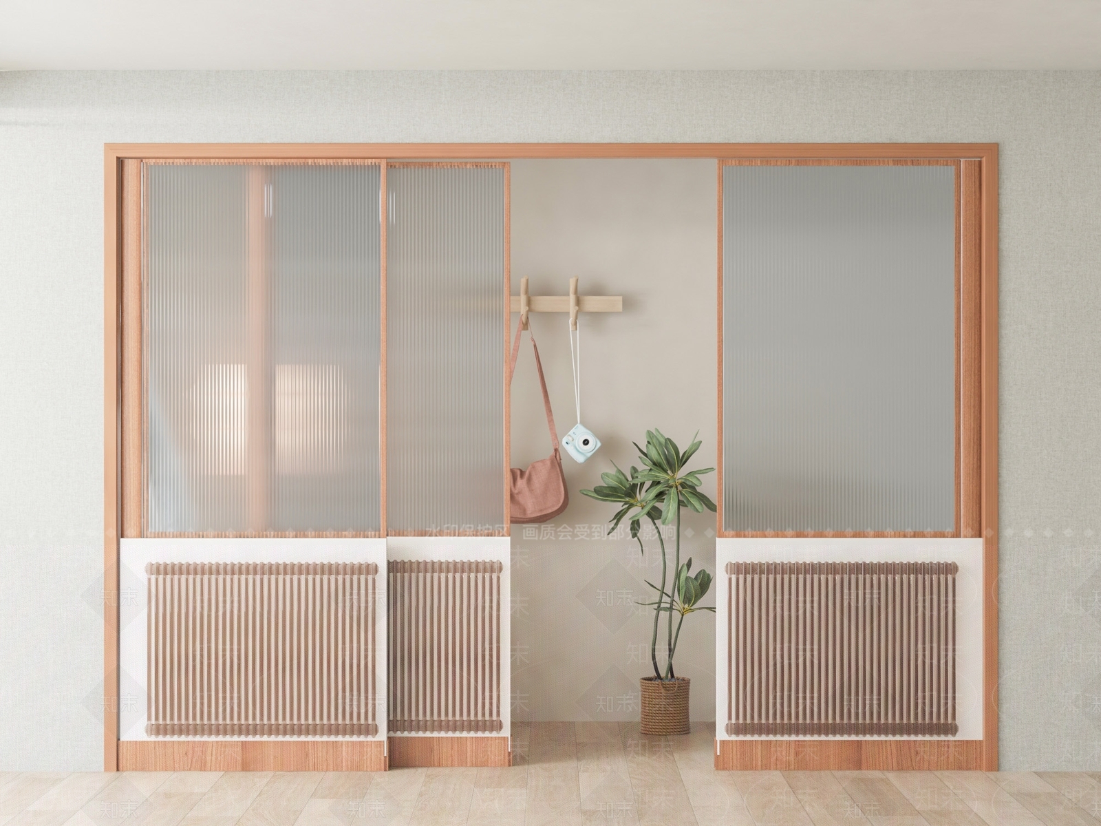 北欧推拉门3D模型下载【ID:1141693736】