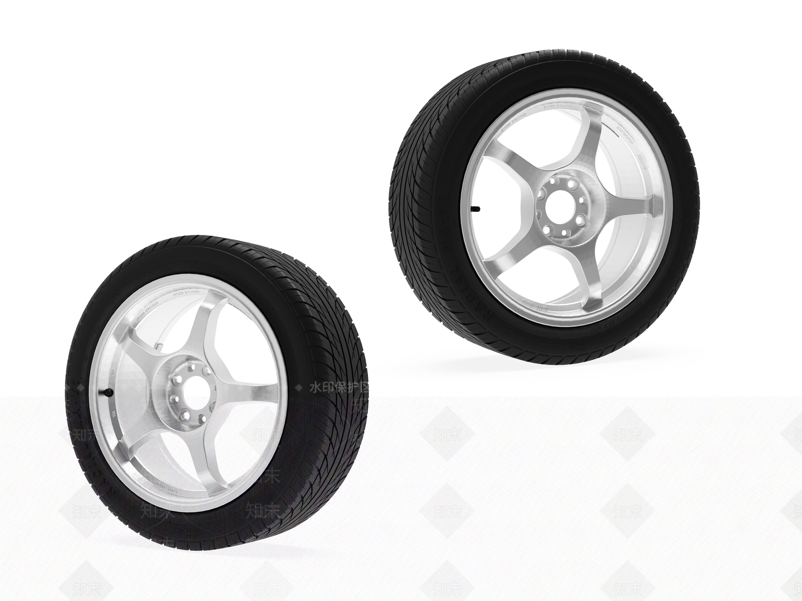 汽车轮胎3D模型下载【ID:1141712972】