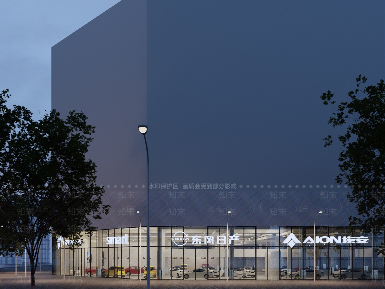 道亨图设计现代衍之展厅门头门面3D模型下载【ID:1141742227】