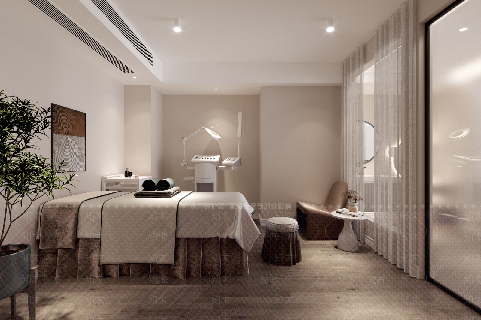 现代美容SPA店3D模型下载【ID:1141742421】