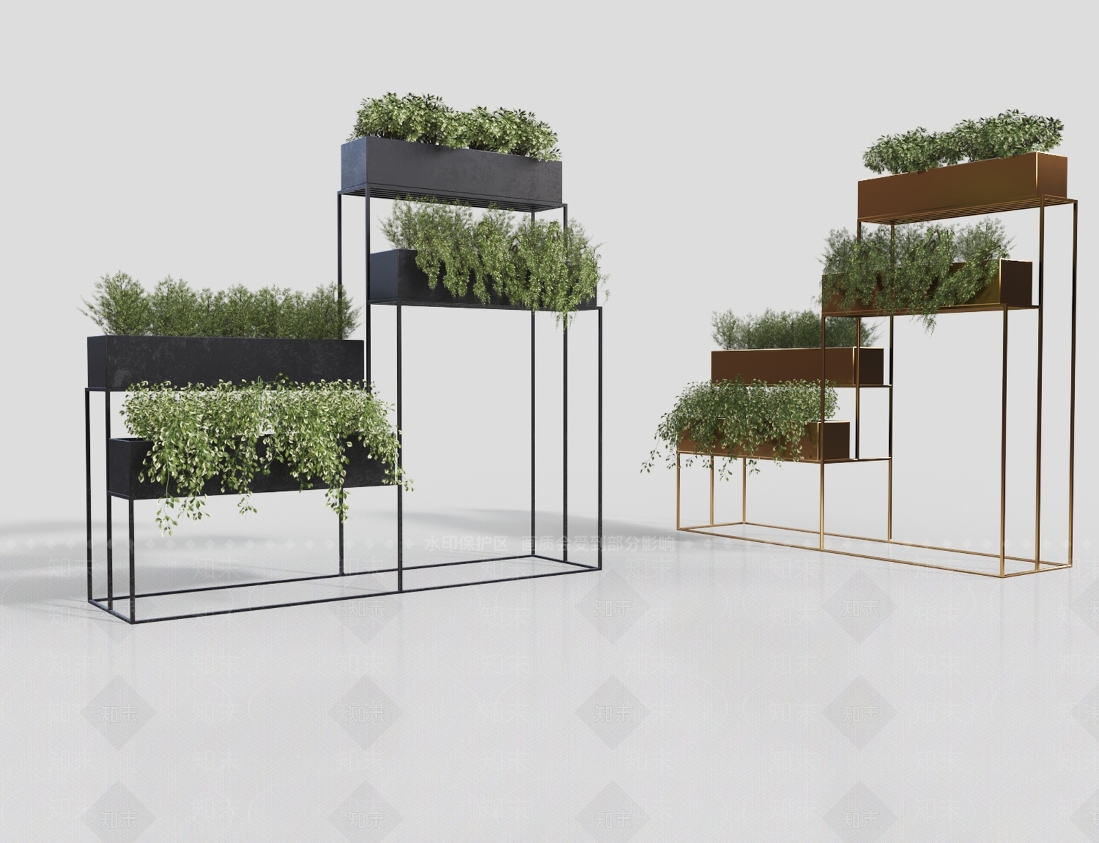 现代花箱3D模型下载【ID:1141743053】