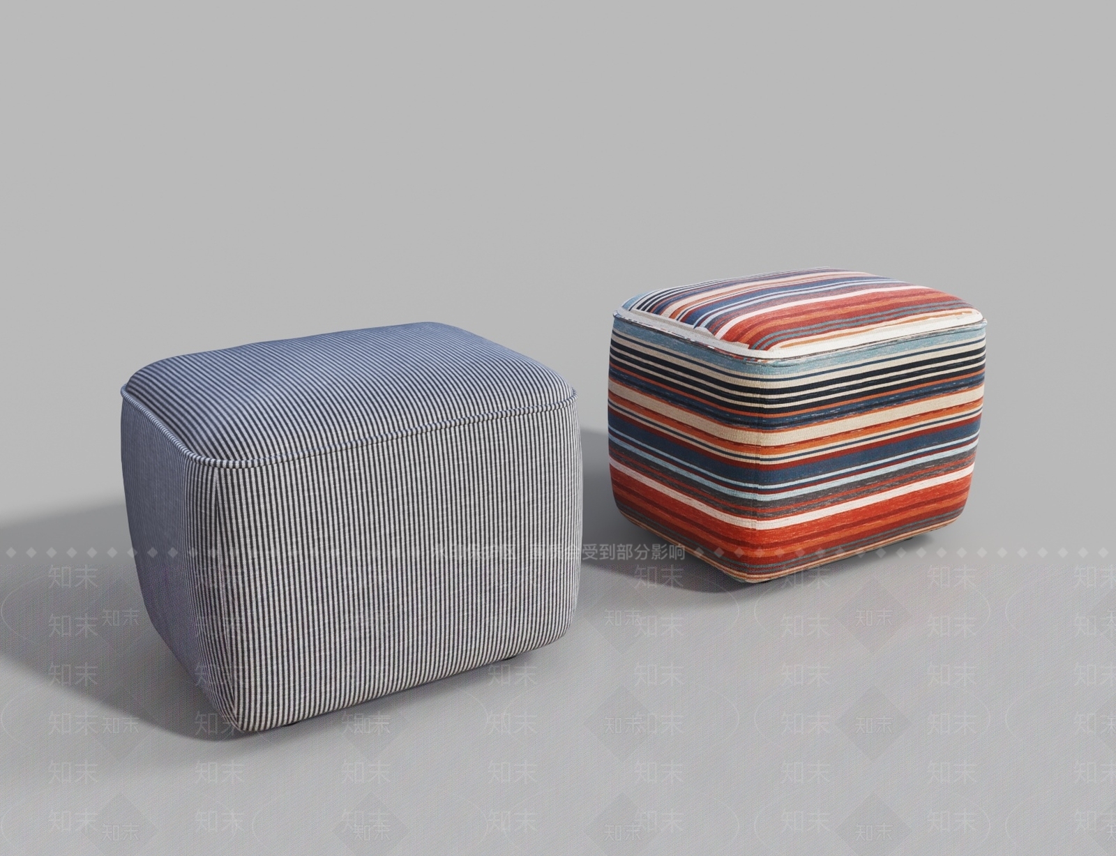 现代沙发凳3D模型下载【ID:1141743953】