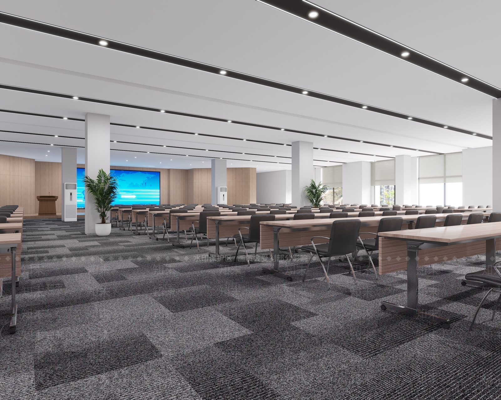 现代报告厅3D模型下载【ID:1141749279】