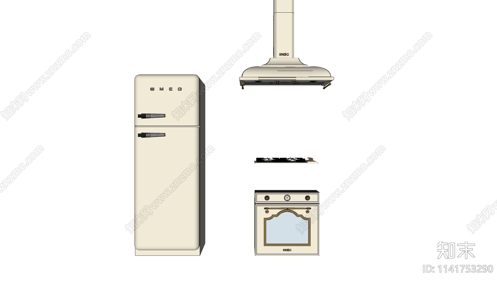 SMEG电器四件套SU模型下载【ID:1141753290】