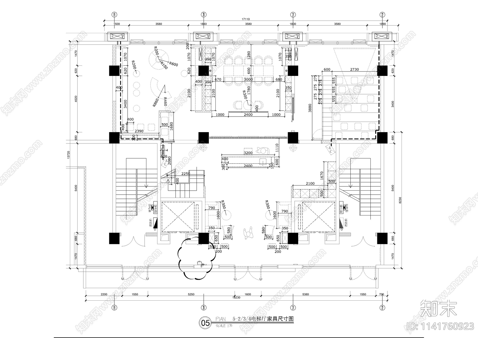 休闲会所健身影音空间cad施工图下载【ID:1141760923】