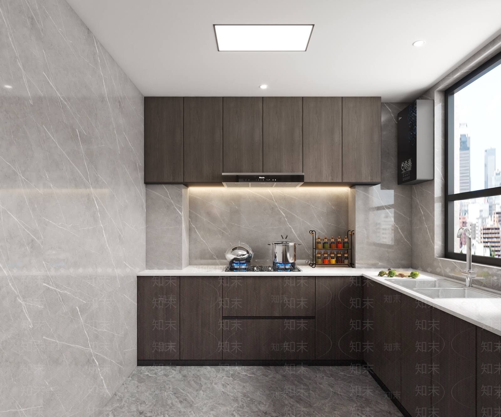 现代家装厨房3D模型下载【ID:1141764514】