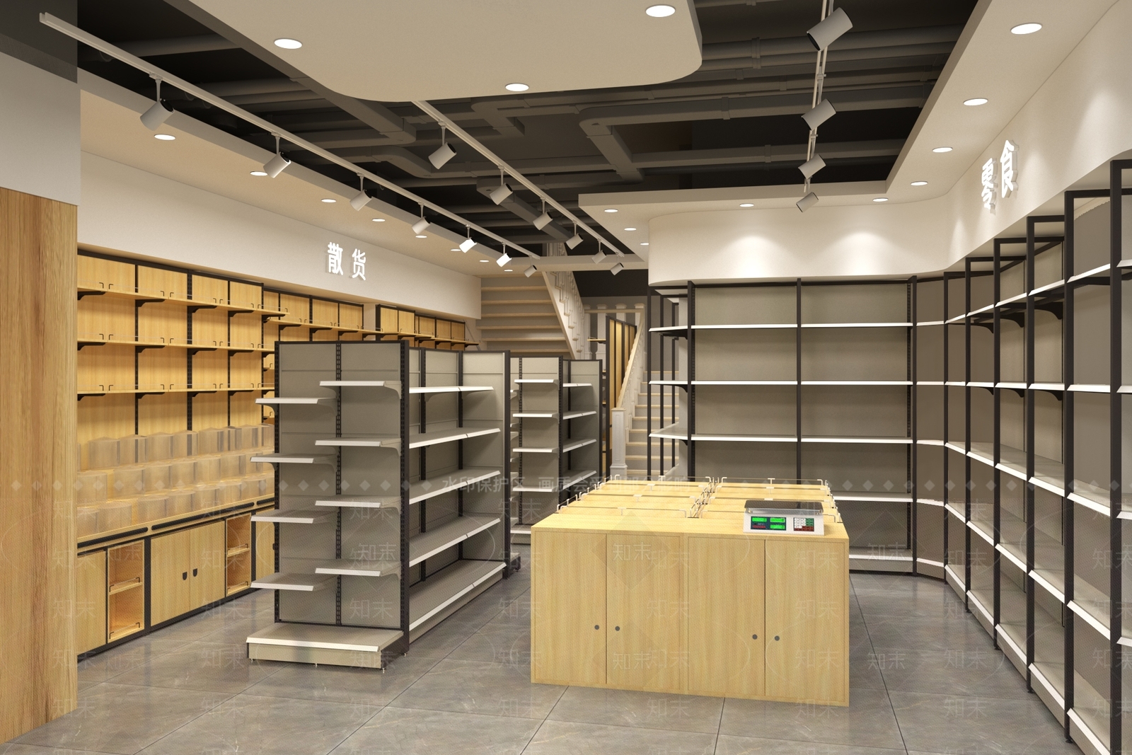 现代超市3D模型下载【ID:1141768382】