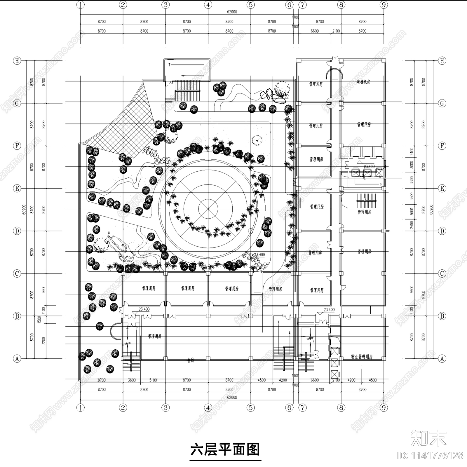 底层商场高层公寓商业住宅综合楼建筑cad施工图下载【ID:1141776128】