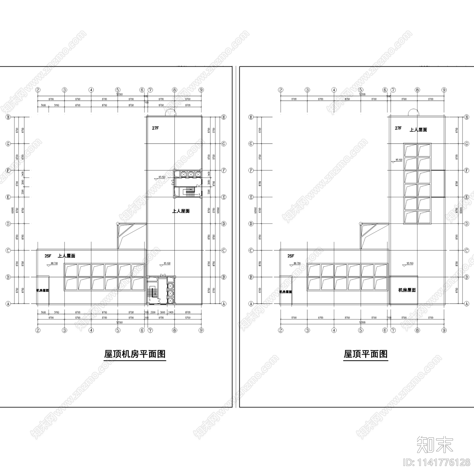 底层商场高层公寓商业住宅综合楼建筑cad施工图下载【ID:1141776128】