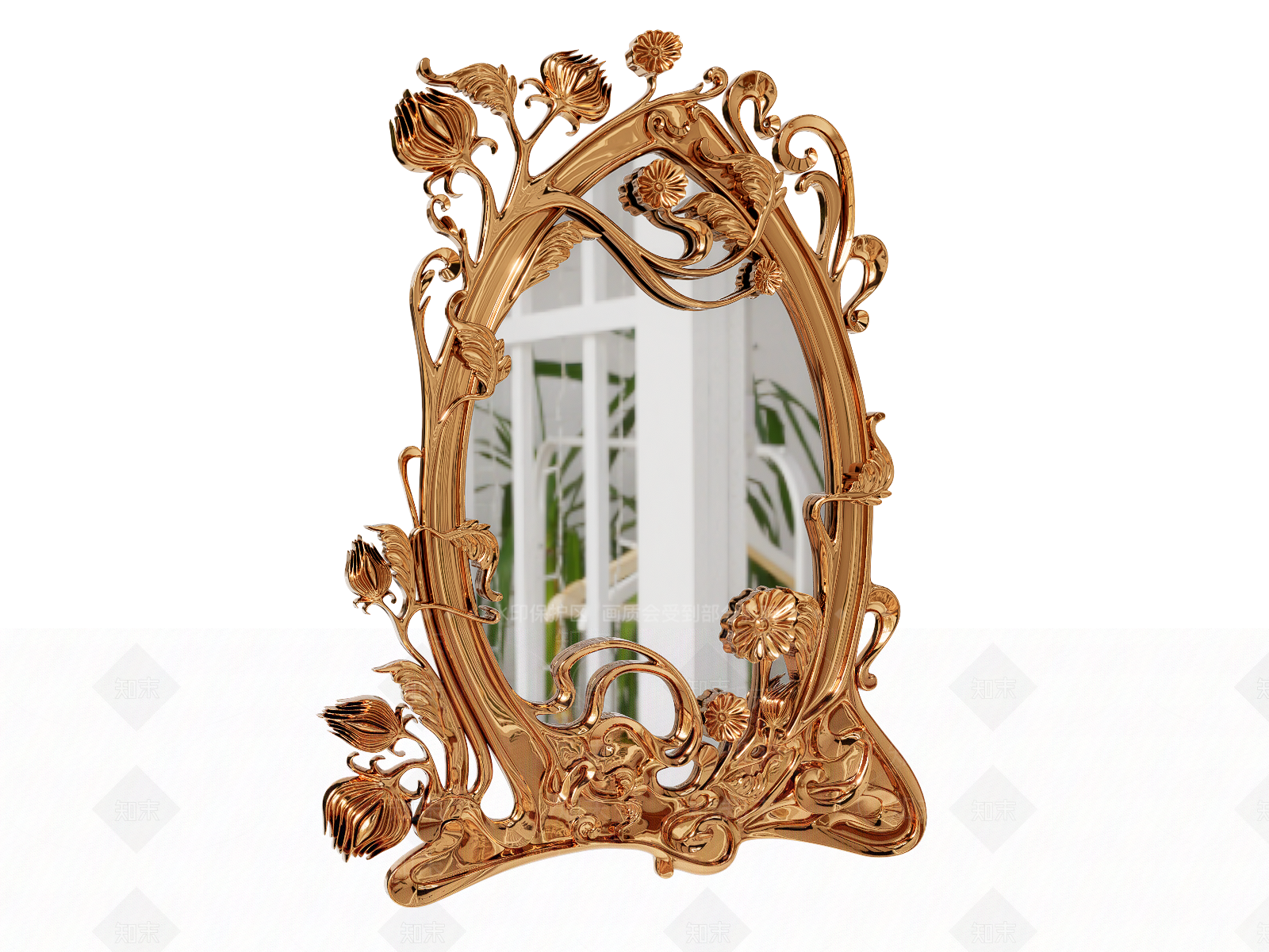 欧式镜子SU模型下载【ID:1141776396】