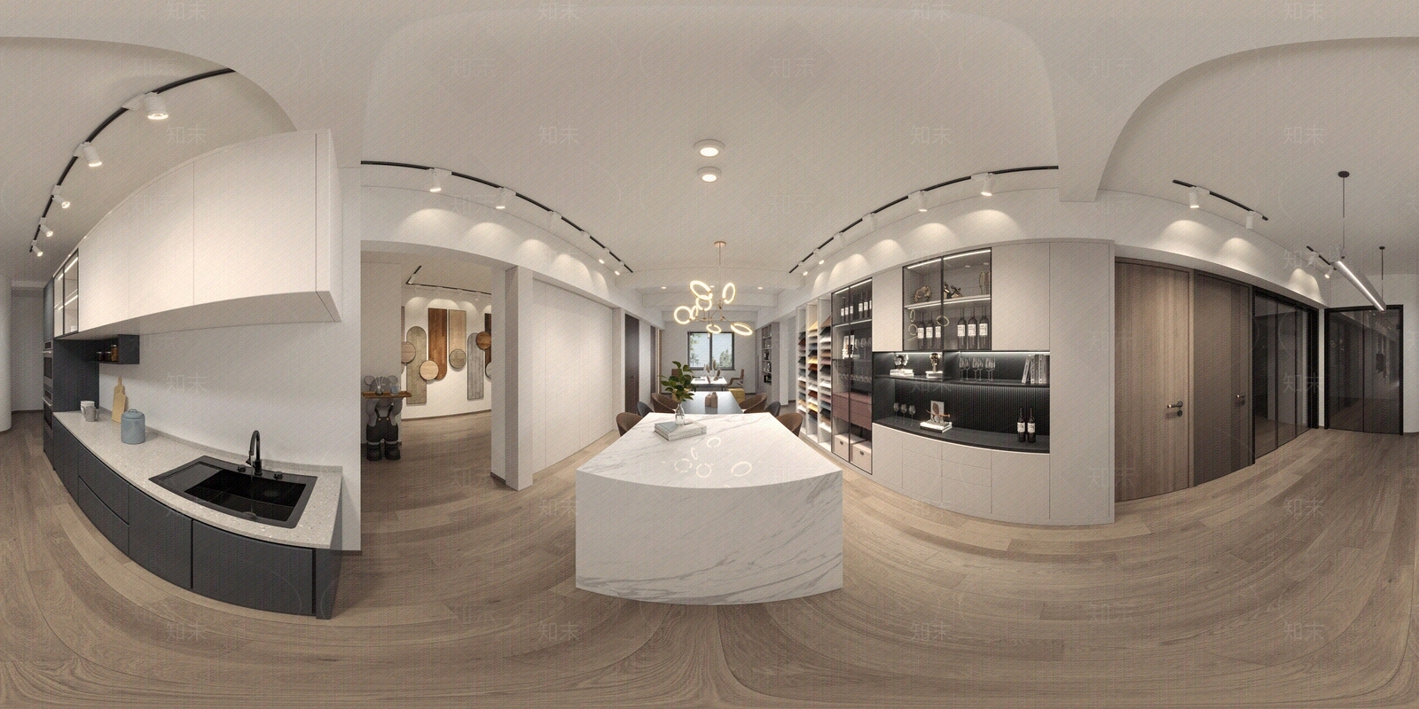 现代展厅HDR全景贴图下载【ID:1141776470】