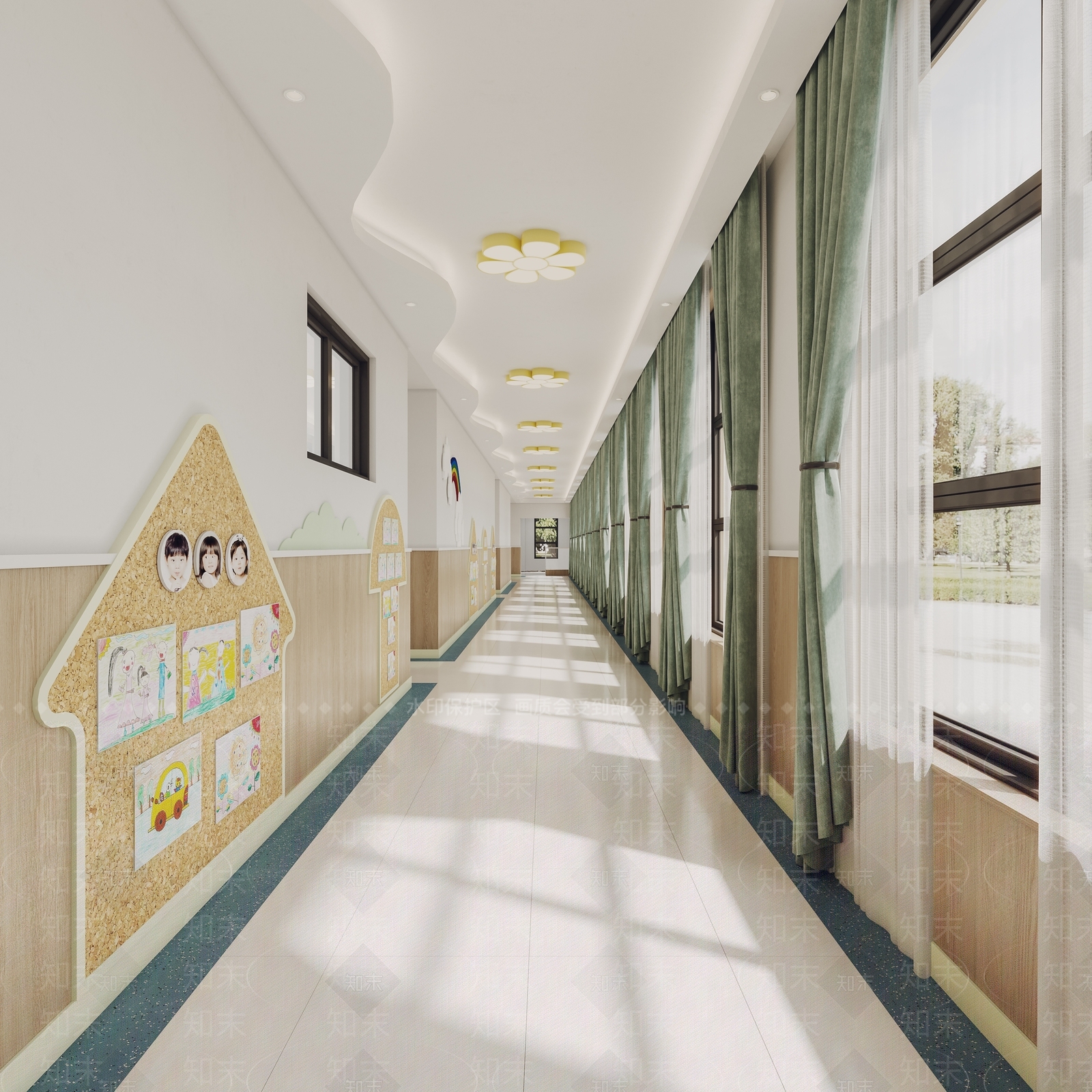 现代幼儿园3D模型下载【ID:1141786328】