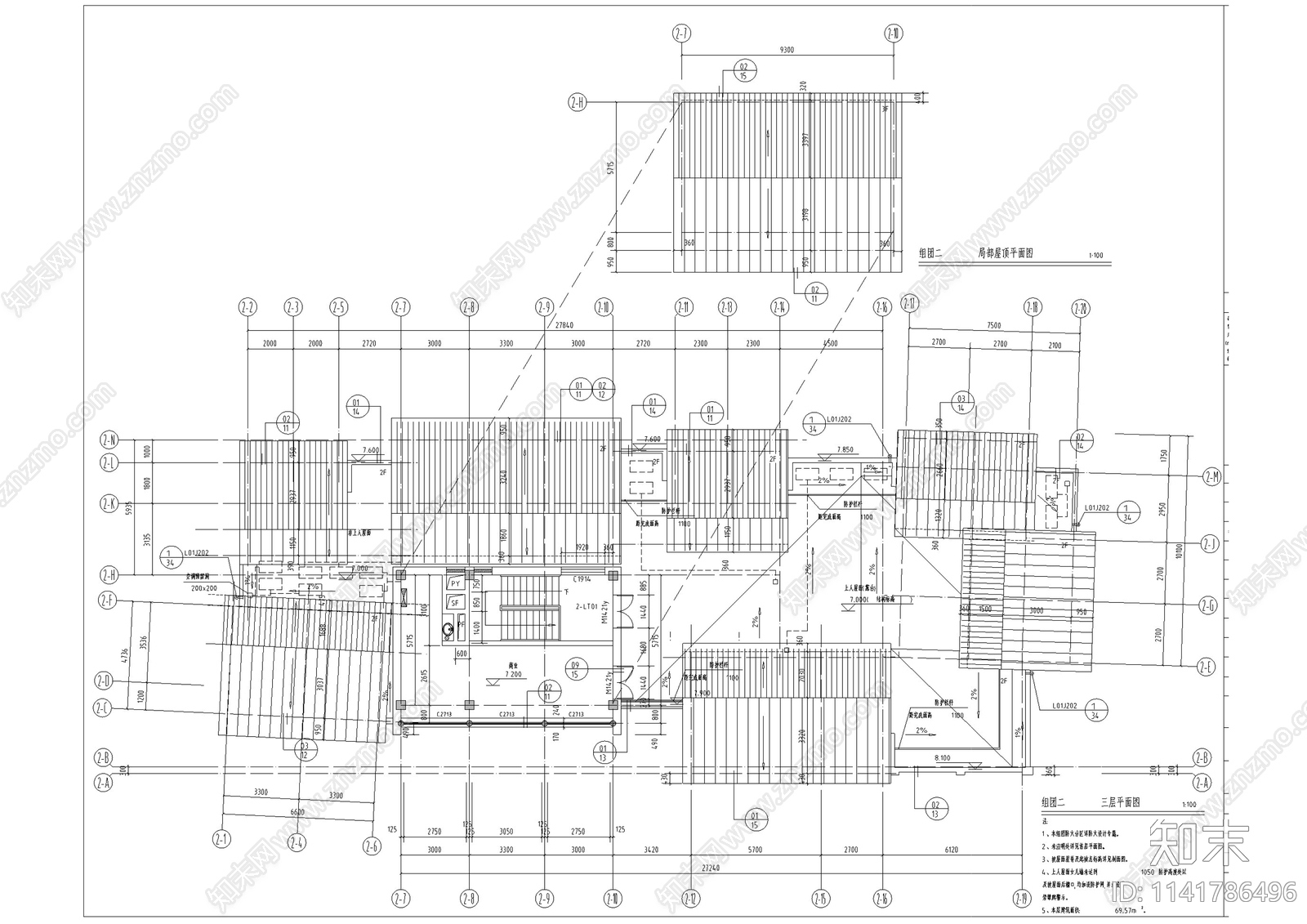 中式仿古商业街建筑cad施工图下载【ID:1141786496】