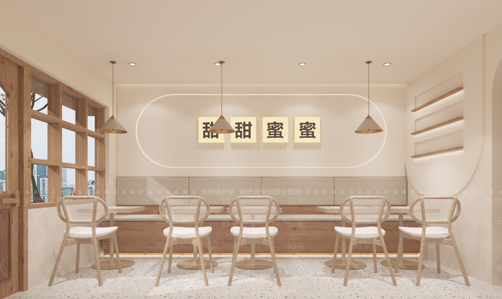 现代甜品面包店3D模型下载【ID:1141786649】