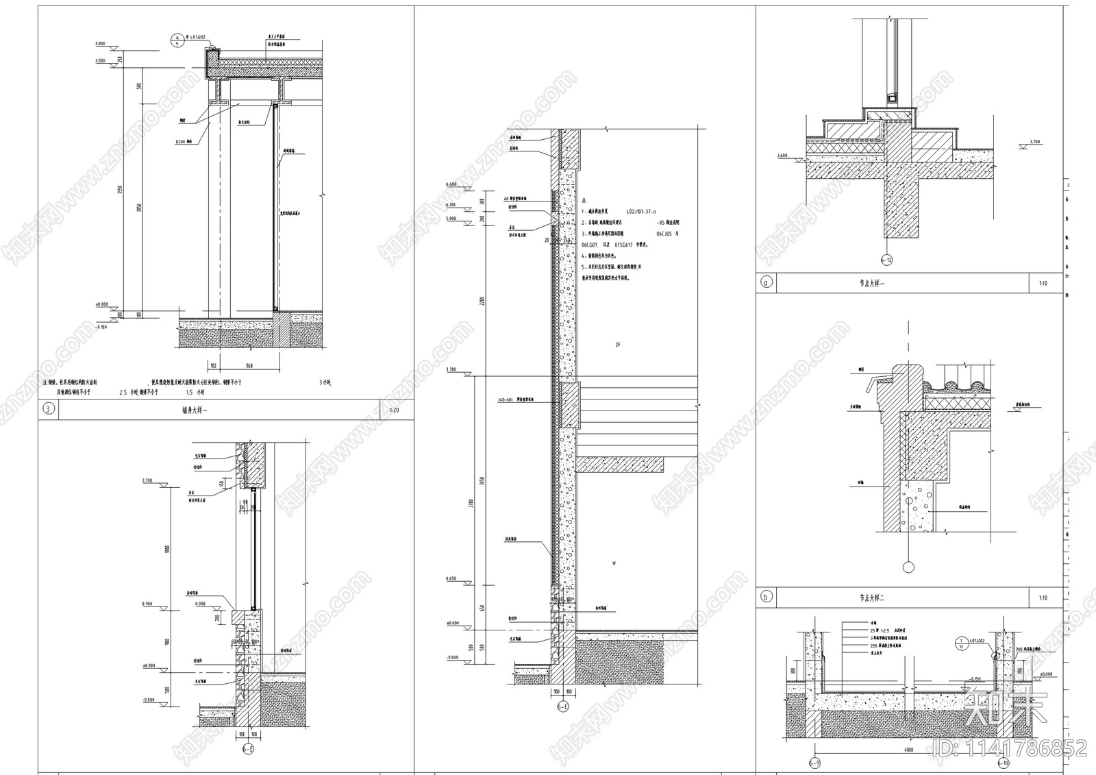 中式仿古民居展览馆建筑施工图下载【ID:1141786852】