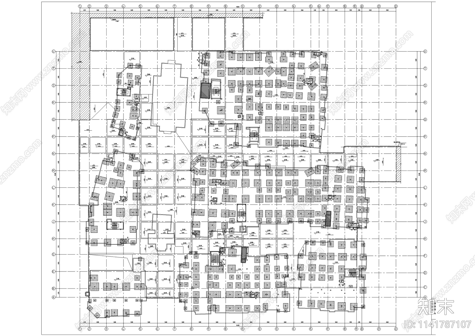地下车库建筑施工图下载【ID:1141787107】
