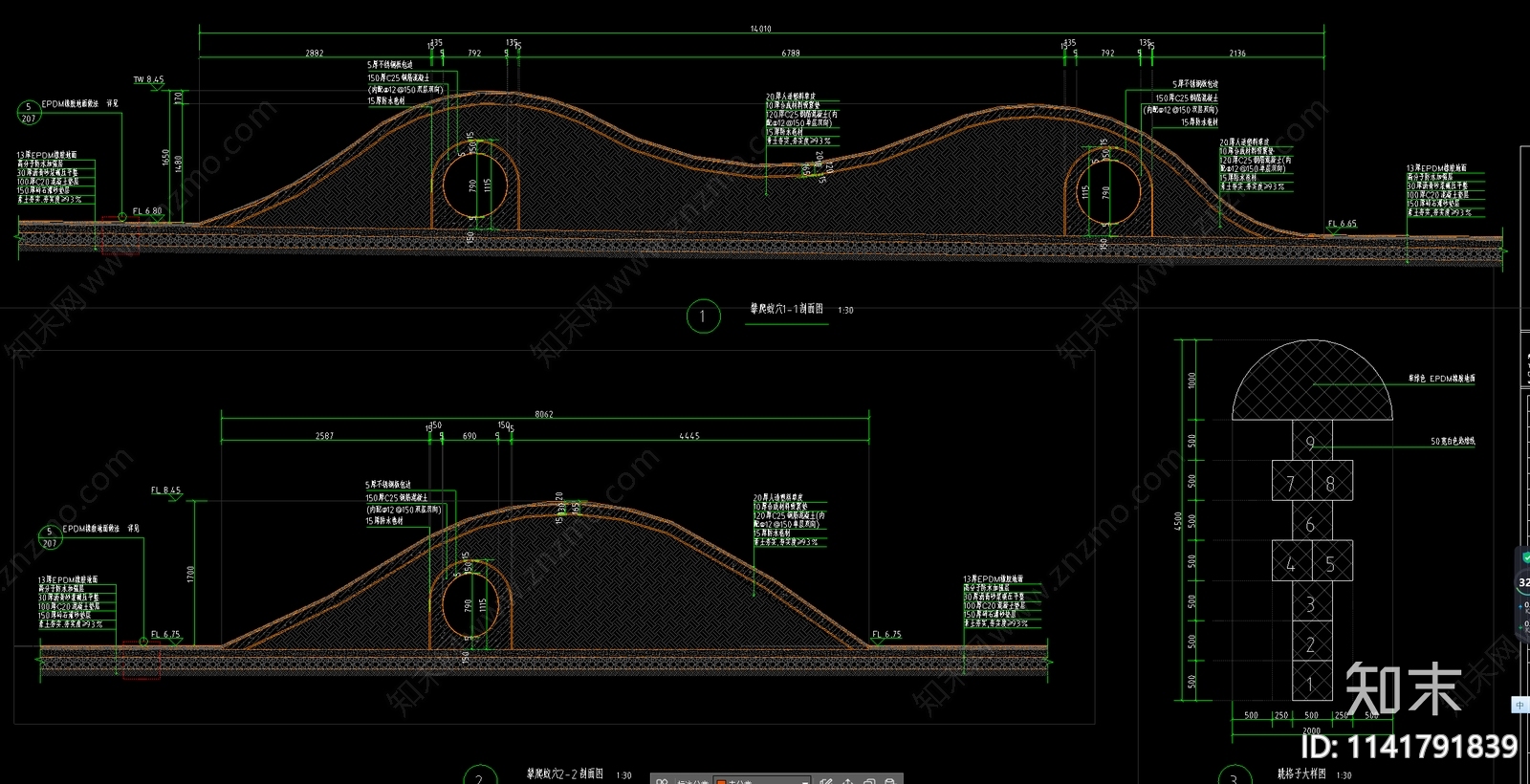攀爬蚁穴儿童穿洞施工图下载【ID:1141791839】