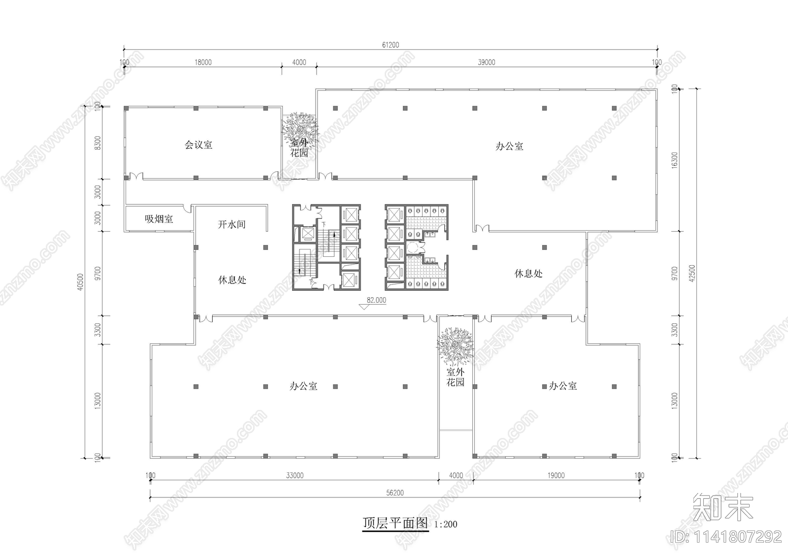 商业综合体建筑cad施工图下载【ID:1141807292】