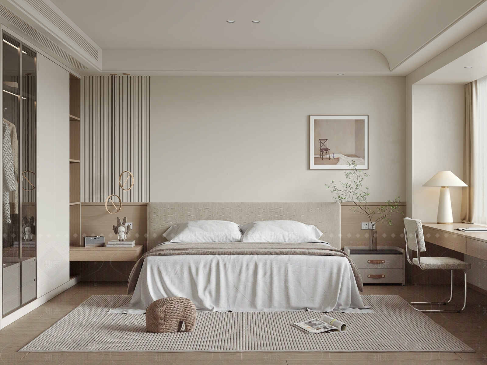 现代家居卧室SU模型下载【ID:1216018097】