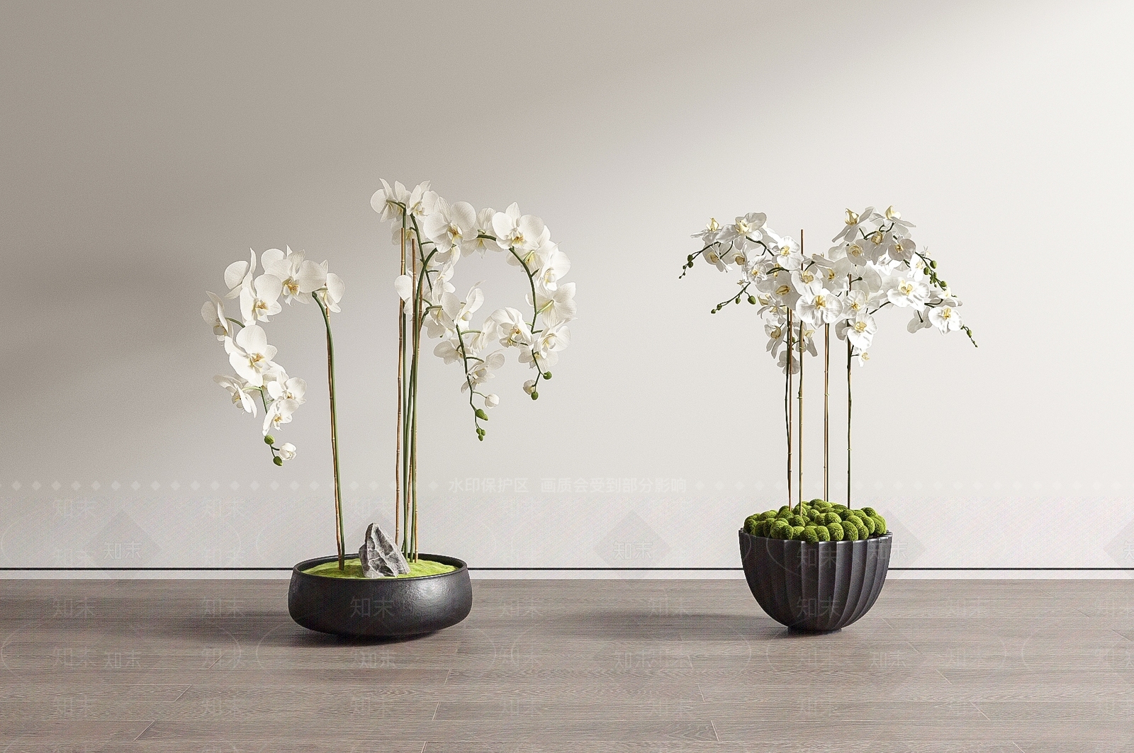 蝴蝶兰盆栽SU模型下载【ID:1141823979】
